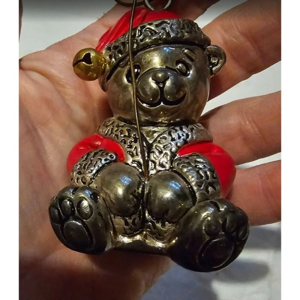 Teddy Bear Ornament Lenox Silver Plated 100th Anniversary Wish on a Star